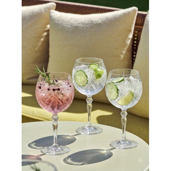 Kieliszki zestaw 4 szt. do ginu 650 ml Melodia – Lyngby Glas-image-2