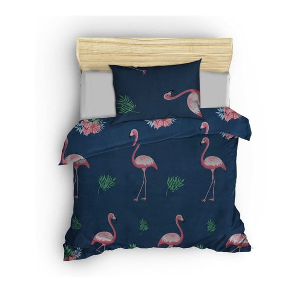 Ciemnoniebiesko-różowa pościel dziecięca jednoosobowa 140x200 cm Big Filamin – Mijolnir