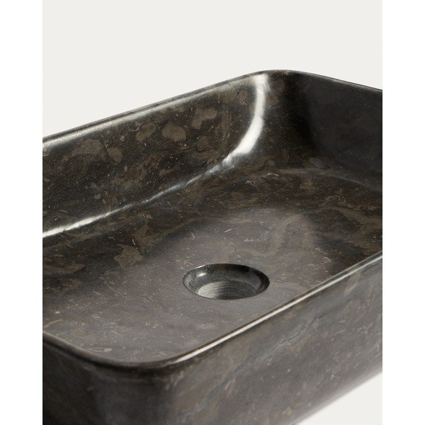 Szara kamienna umywalka 55x35 cm Darnen – Kave Home-image-4