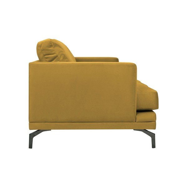 Żółta sofa z czarną konstrukcją Windsor & Co Sofas Jupiter-image-2