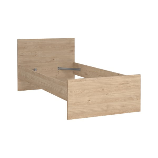Łóżko jednoosobowe w dekorze dębu 90x190 cm Naia – Tvilum
