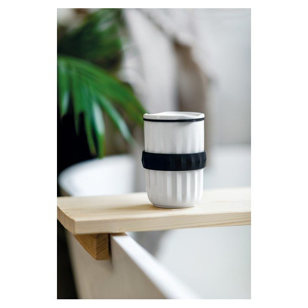 Biały szklany kubek podróżny Villeroy & Boch Like Like To Go & To Stay, 450 ml-image-1