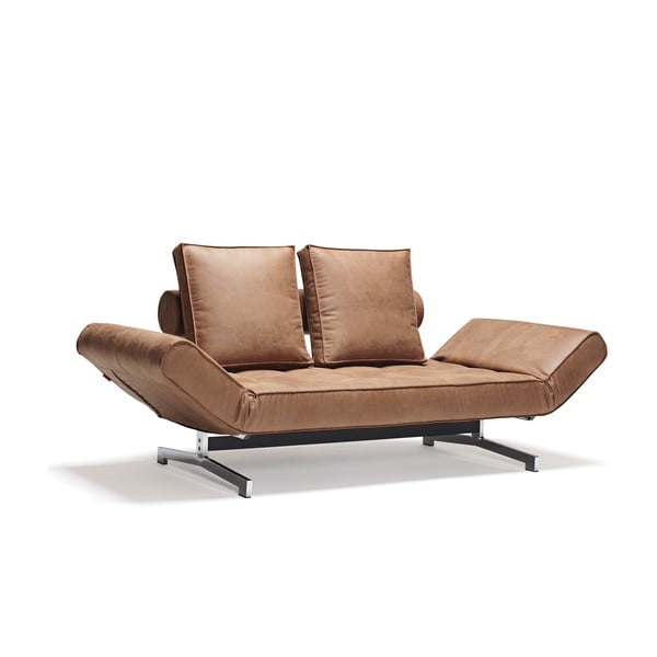 Brązowa sofa regulowana Innovation Ghia
