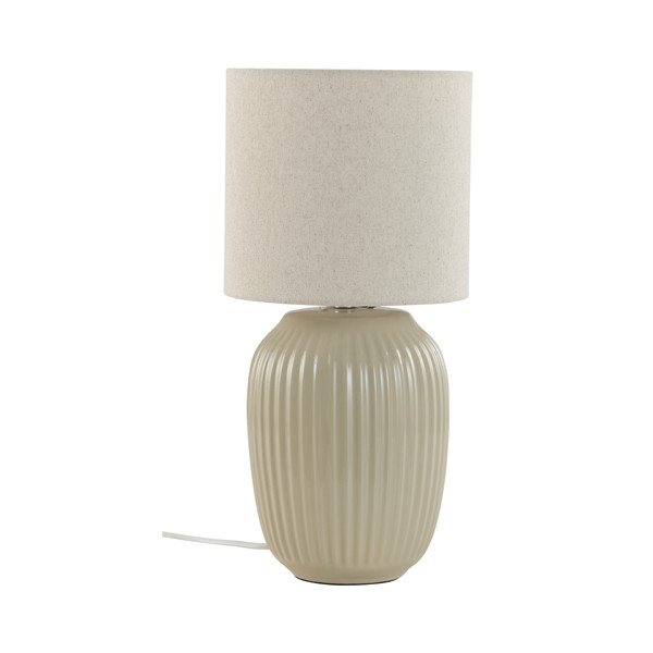 Beżowa lampa stołowa ceramiczna (wysokość 41,5 cm) Karlsson – Jotex