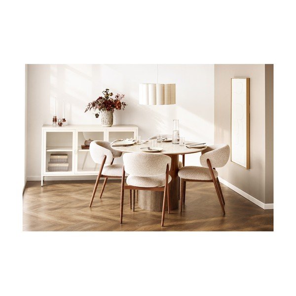 Okrągły stół z ceramicznym blatem ø 120 cm Delphi – House Nordic-image-1