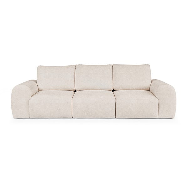 Kremowa sofa z materiału bouclé 287 cm Mirel – Rodier