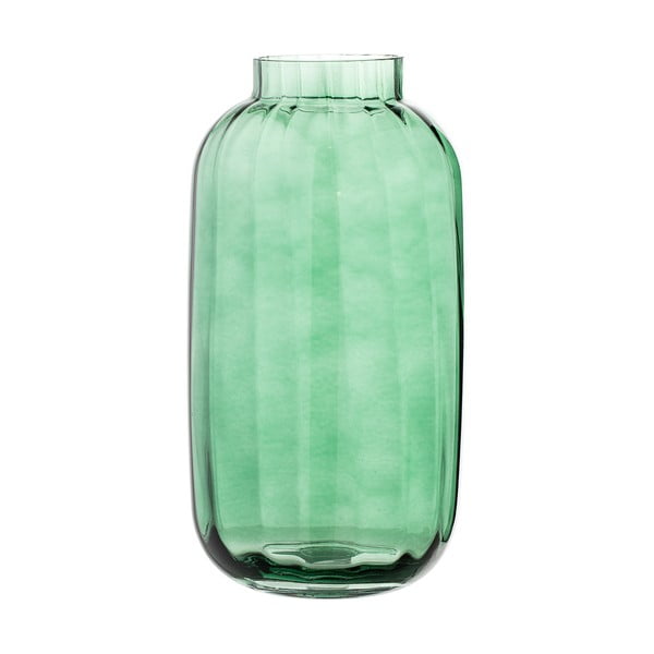 Zielony szklany wazon Bloomingville Amy
