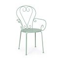 Miętowe metalowe krzesło ogrodowe Etienne – Bizzotto