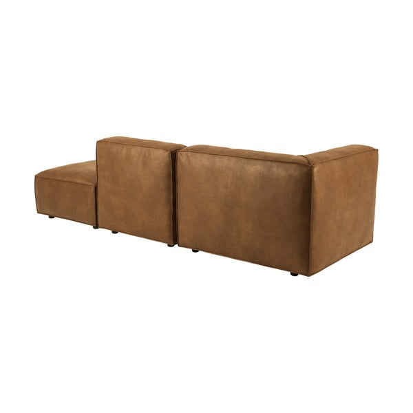 Koniakowy szezlong z imitacji skóry (lewostronny) Fairfield Kentucky – Bonami Selection-image-4