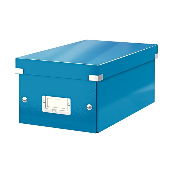 Niebieskie pudełko do przechowywania z pokrywką Click&Store – Leitz