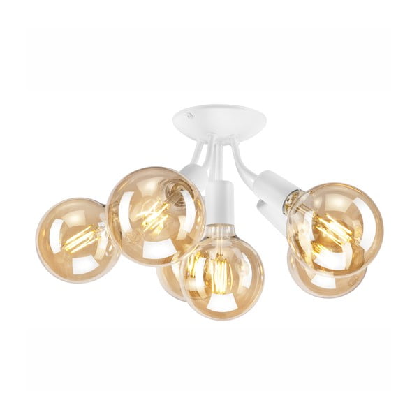 Biała lampa sufitowa bez klosza Viggo – LAMKUR