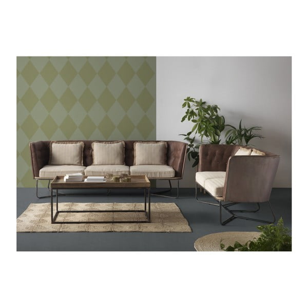 Sofa 2-osobowa z metalową konstrukcją Geese-image-1