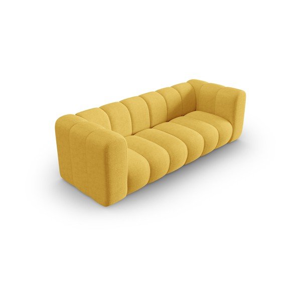 Żółta sofa 228 cm Lupine – Micadoni Home-image-3
