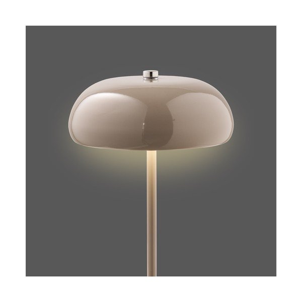 Szarobrązowa metalowa lampa stołowa LED (wysokość 23 cm) Margate – House Nordic-image-3