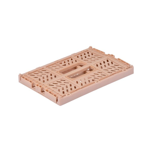 Jasnoróżowy plastikowy pojemnik 21x14.5x8 cm – Homéa-image-2