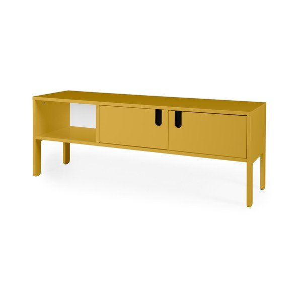 Żółta komoda pod TV Tenzo Uno, szer. 137 cm-image-2