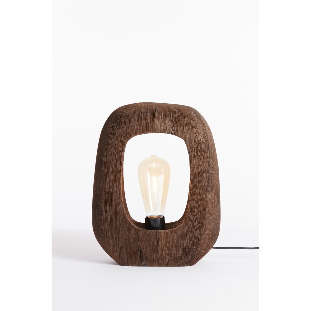 Brązowa lampa stołowa (wysokość 30 cm) Kelafo – Light & Living (zdjęcie 4)