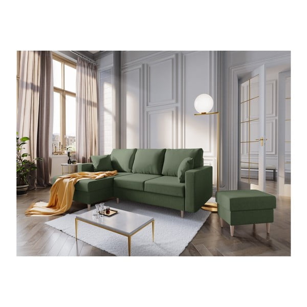 Zielony puf Mazzini Sofas Aubrieta, 60x45 cm-image-4