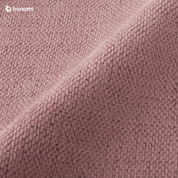 Różowe tapicerowane łóżko dwuosobowe ze schowkiem i stelażem 180x200 cm Lupine – Micadoni -image-1