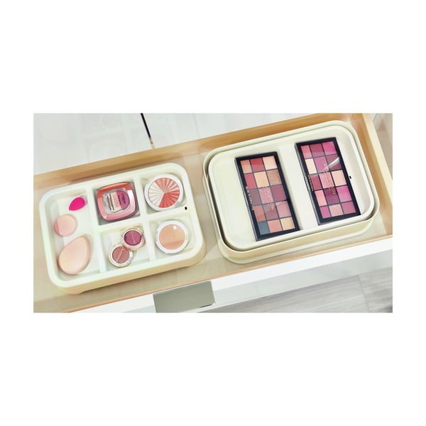 Biały organizer na kosmetyki iDesign Eco Bin, 28,12x19,23 cm-image-3