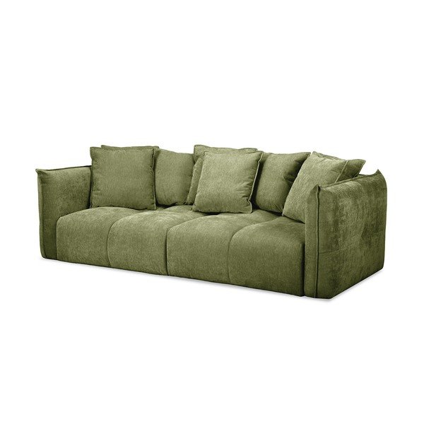 Zielona sofa z tkaniny szenilowej Harlem – Bobochic Paris-image-4