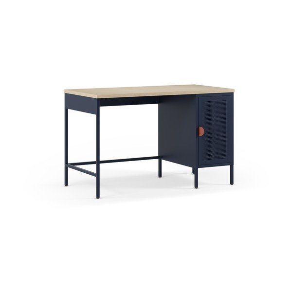 Biurko z blatem w dekorze dębu 60x120 cm Sayla – Marckeric