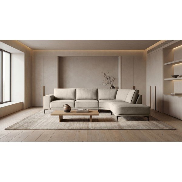 Beżowy narożnik (prawostronny) Copenhagen – Scandic-image-1