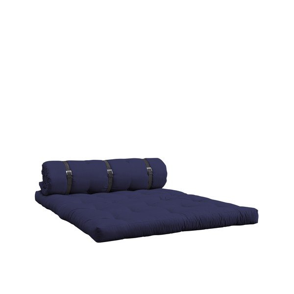 Sofa rozkładana ze skórzanym paskiem Karup Buckle Up Navy-image-2