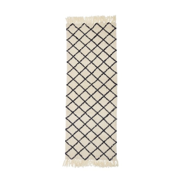 Dywan z mieszanki wełny i bawełny Bloomingville Ranto, 70x200 cm