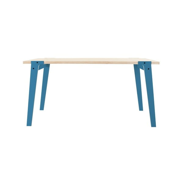 Niebieski stół/biurko rform Switch, blat 150x75 cm