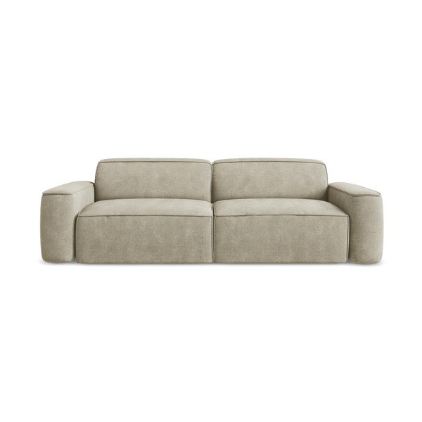 Beżowa sofa z tkaniny szenilowej 244 cm Omao – Makamii