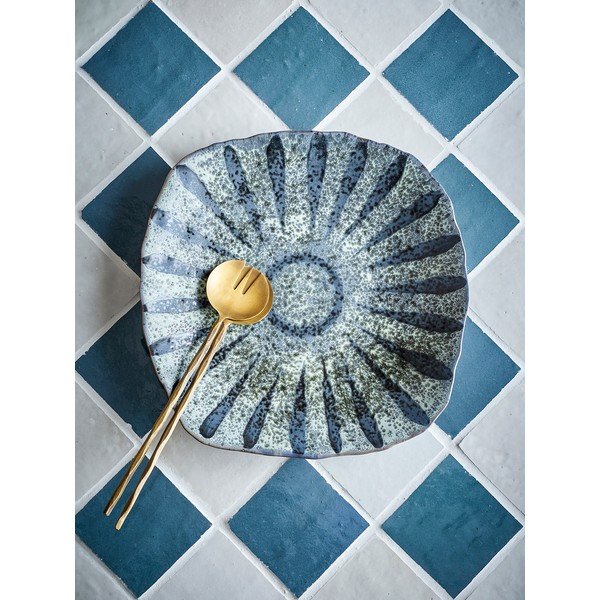 Szary kamionkowy talerz do serwowania ø 32 cm Ramie – Bloomingville-image-1