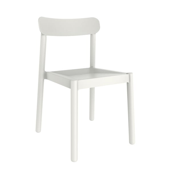 Zestaw 4 białych krzeseł ogrodowych Resol Elba