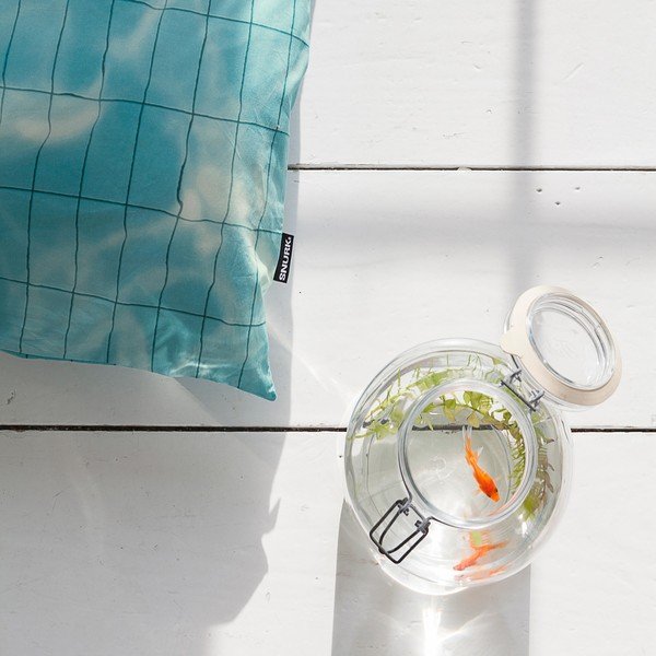 Bawełniana pościel jednoosobowa Snurk Pool, 140x200 cm-image-2