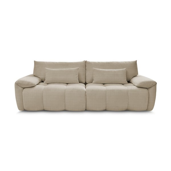 Beżowa sofa z tkaniny szenilowej 264 cm Ivane – Bobochic Paris-image-3