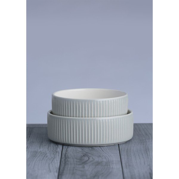 Kamionkowa miska dla psów ø 15 cm Linear Grey – Mason Cash-image-1