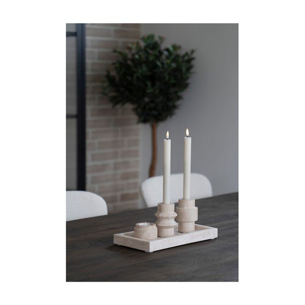 Kamienne świeczniki zestaw na świeczkę typu tealight 2 szt. – House Nordic-image-1