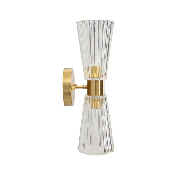 Szklany kinkiet w kolorze złota Prague – Mauro Ferretti-image-2