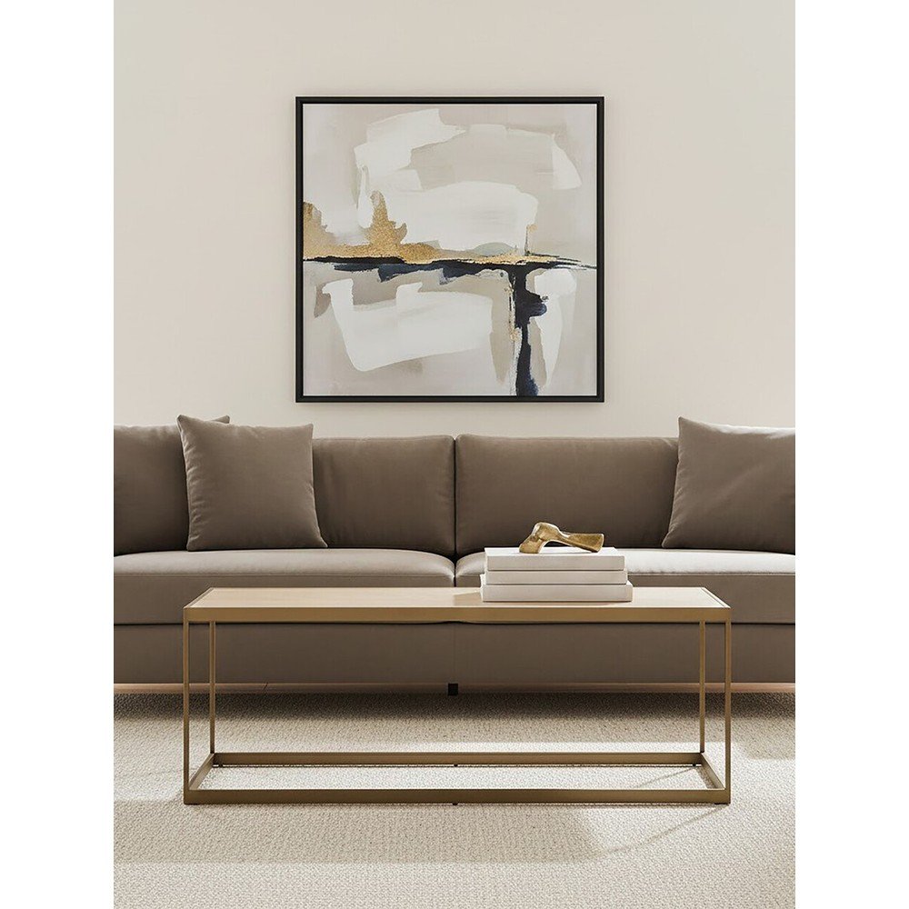Brązowy/w naturalnym kolorze stolik z blatem w dekorze dębu 40x120 cm Grenoble – Premier Housewares (zdjęcie 5)