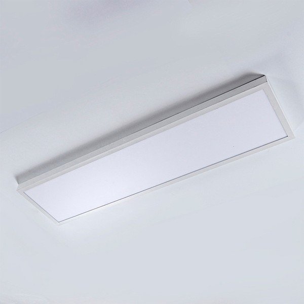 Biała lampa sufitowa z nastawieniem temperatury światła SULION Colossal, 120x30 cm-image-2