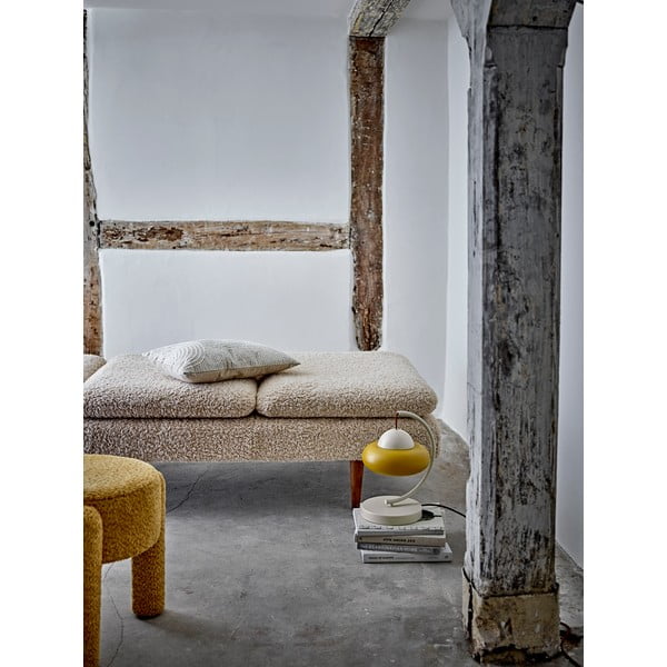 Tapicerowany stołek w kolorze ochry Bruno – Bloomingville-image-3