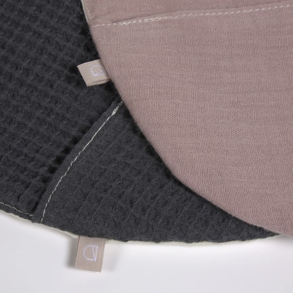 Zestaw 2 śliniaczków z kieszonką z bawełny organicznej Kave Home Marinet-image-1