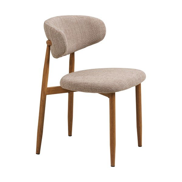 Beżowe/w naturalnym kolorze tapicerowane krzesło Levanto – House Nordic-image-2