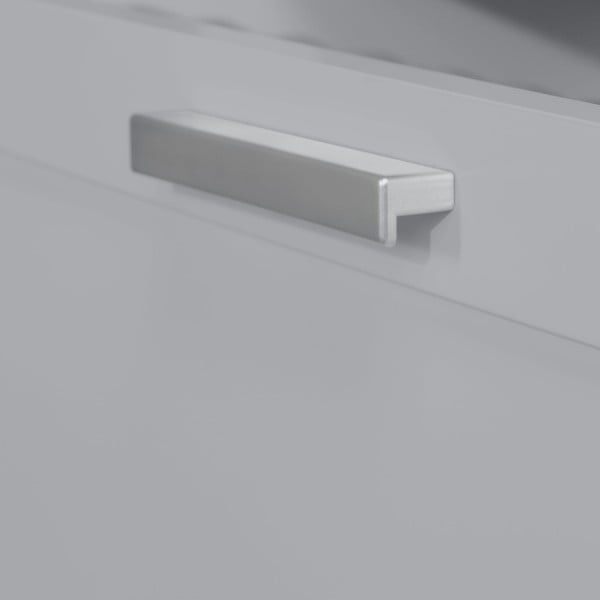 Szara komoda dziecięca z przewijakiem 87x100x75 cm Hamburg – Roba-image-3