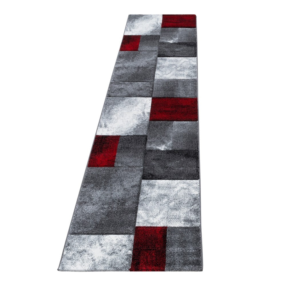 Bordowo-szary chodnik 80x300 cm Hawaii – Ayyildiz Carpets