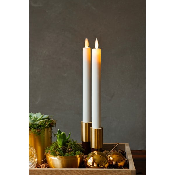 Świeczki LED zestaw 2 szt. na baterie (wysokość 25 cm) Sara Crown – Sirius-image-1