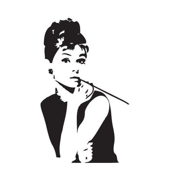 Naklejka Audrey Hepburn-image-1