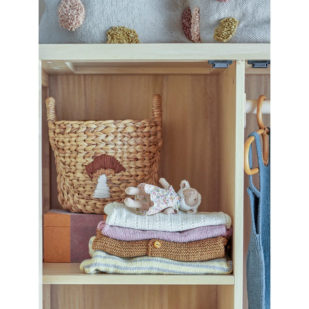 Dziecięce kosze na zabawki z hiacyntu wodnego w naturalnym kolorze 2 szt. ø 32x32 cm Agnes – Bloomingville Mini (zdjęcie 8)