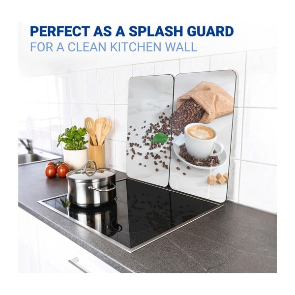 Płyty ochronne na kuchenkę ze szkła hartowanego zestaw 2 szt. 52x30 cm Café Aromatica – Maximex-image-4