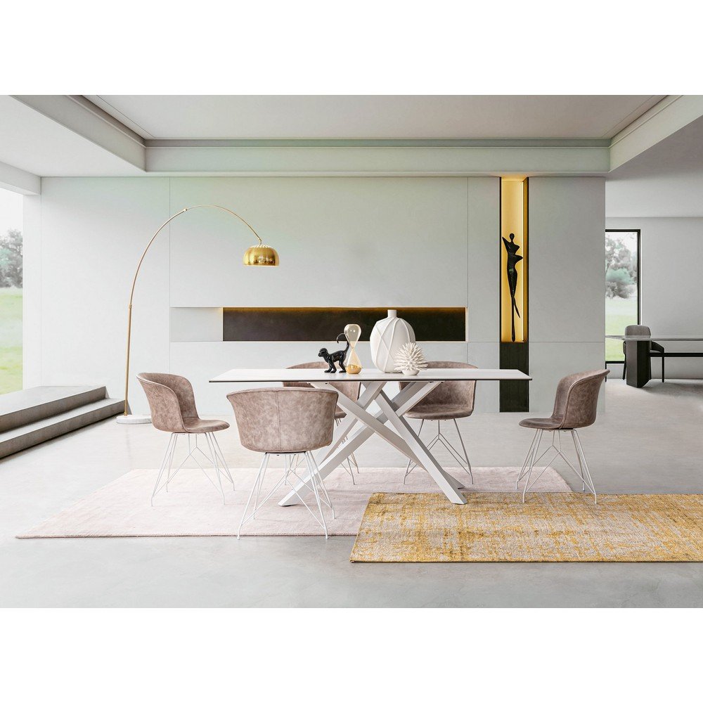 Musztardowy dywan z szenilu tkany ręcznie 155x230 cm Yuno – Bizzotto (zdjęcie 3)